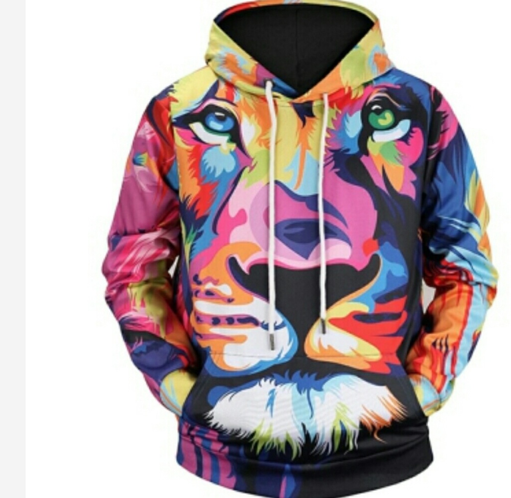 NEW 3D Lion design w/ kangaroo pocket Hoodie
